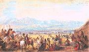 Miller, Alfred Jacob Encampment on Green River oil painting artist